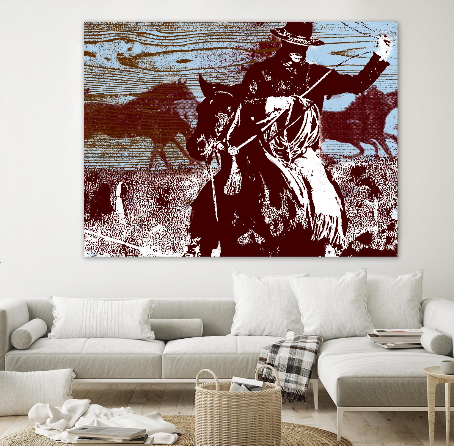 Americana 3 by JB Hall on GIANT ART - blue country look