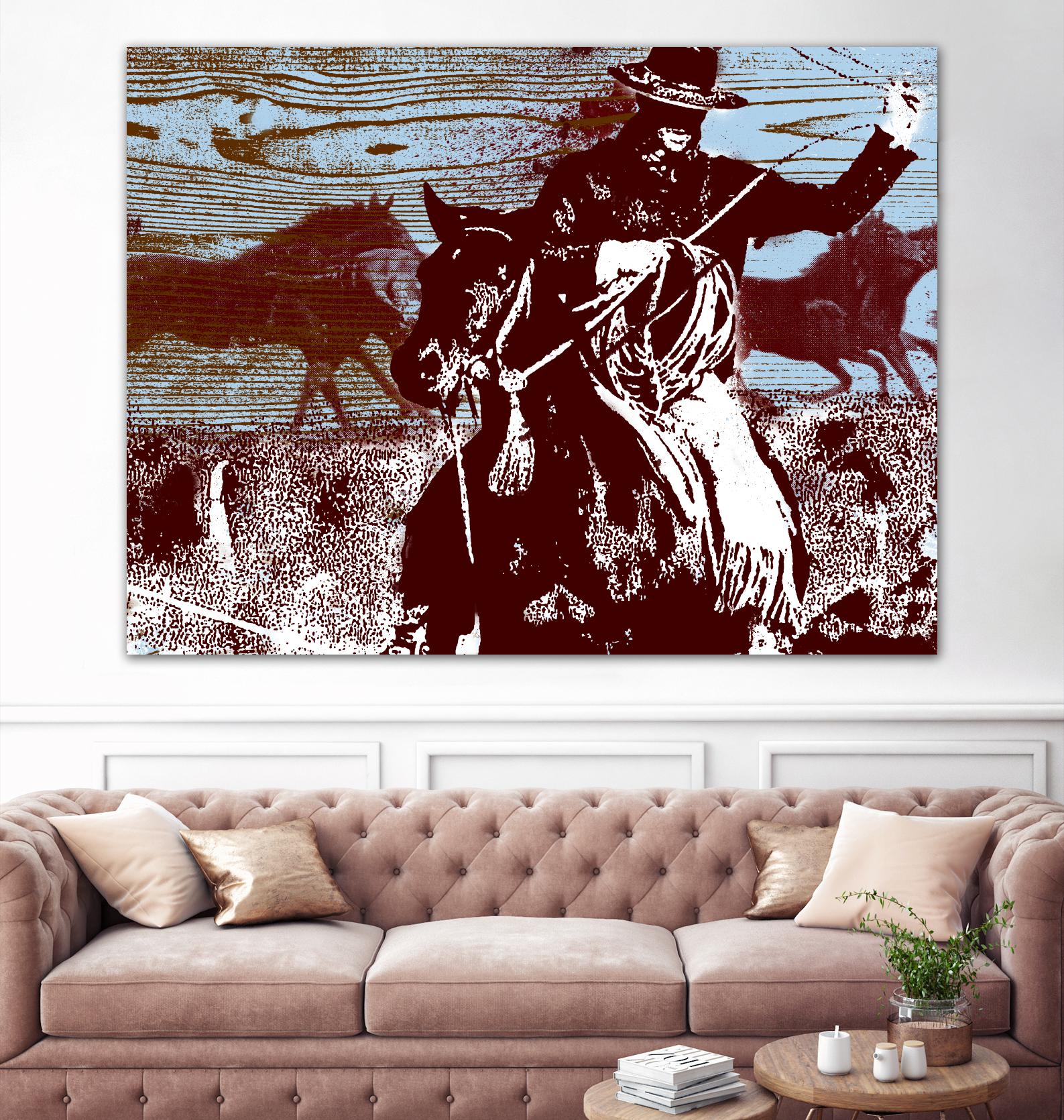 Americana 3 by JB Hall on GIANT ART - blue country look