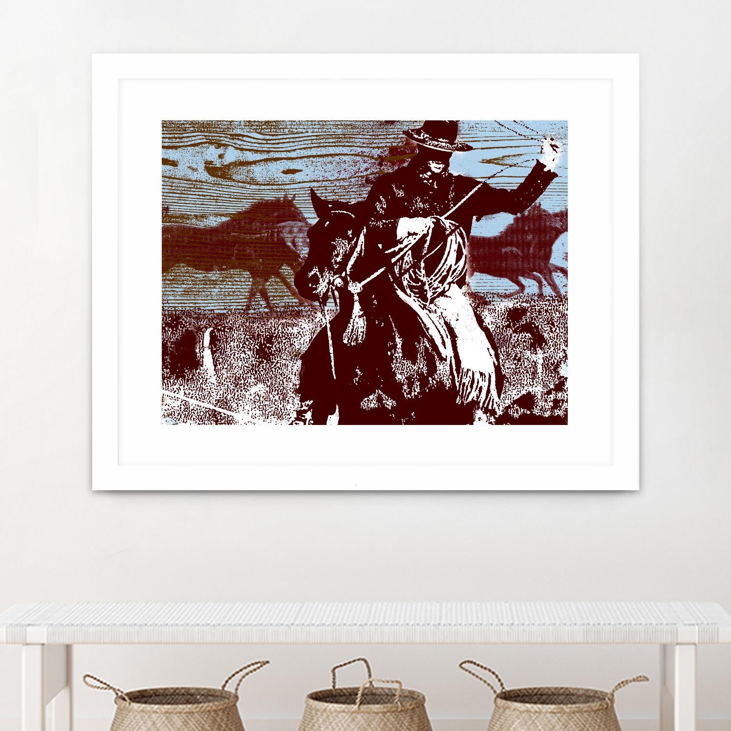 Americana 3 by JB Hall on GIANT ART - blue country look