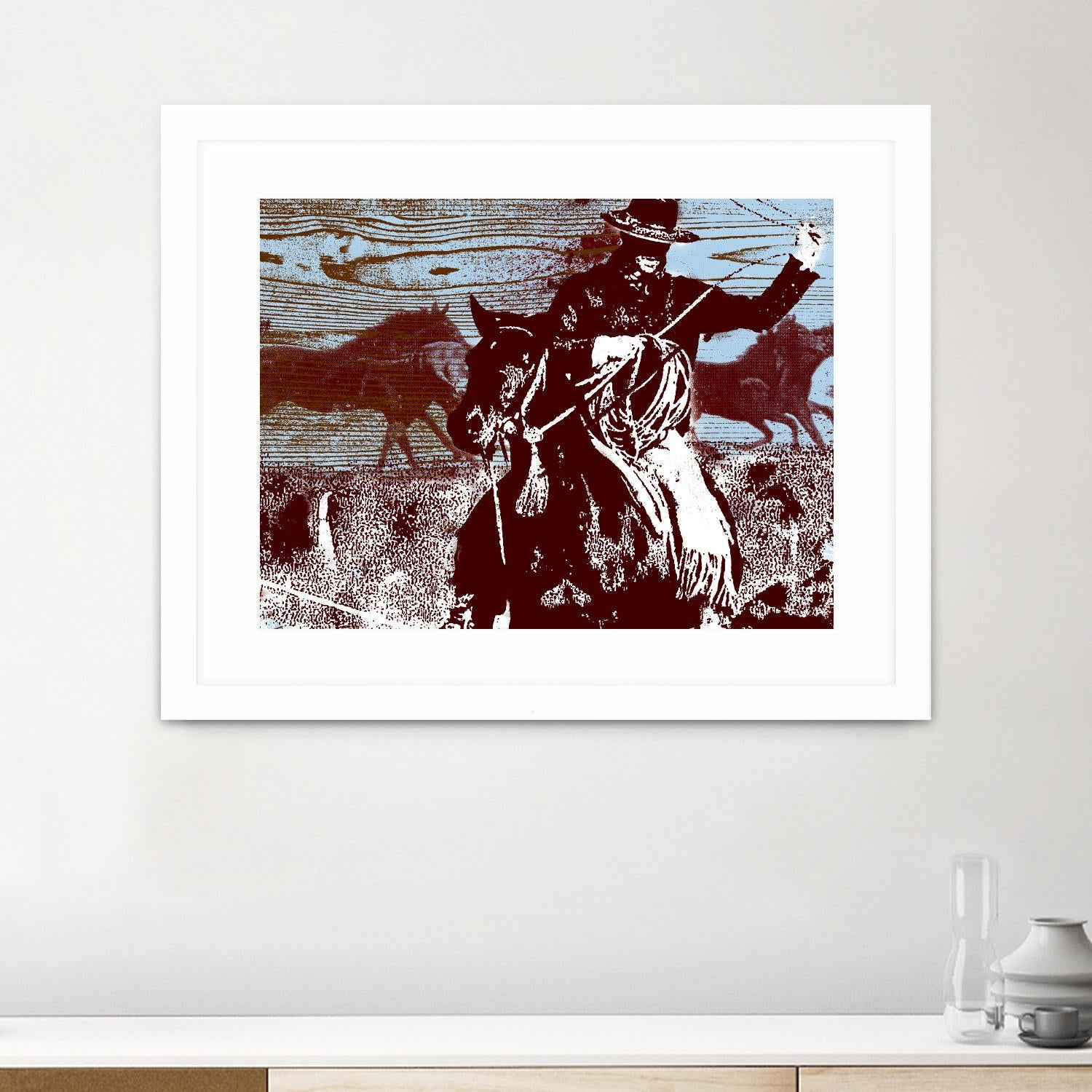 Americana 3 by JB Hall on GIANT ART - blue country look