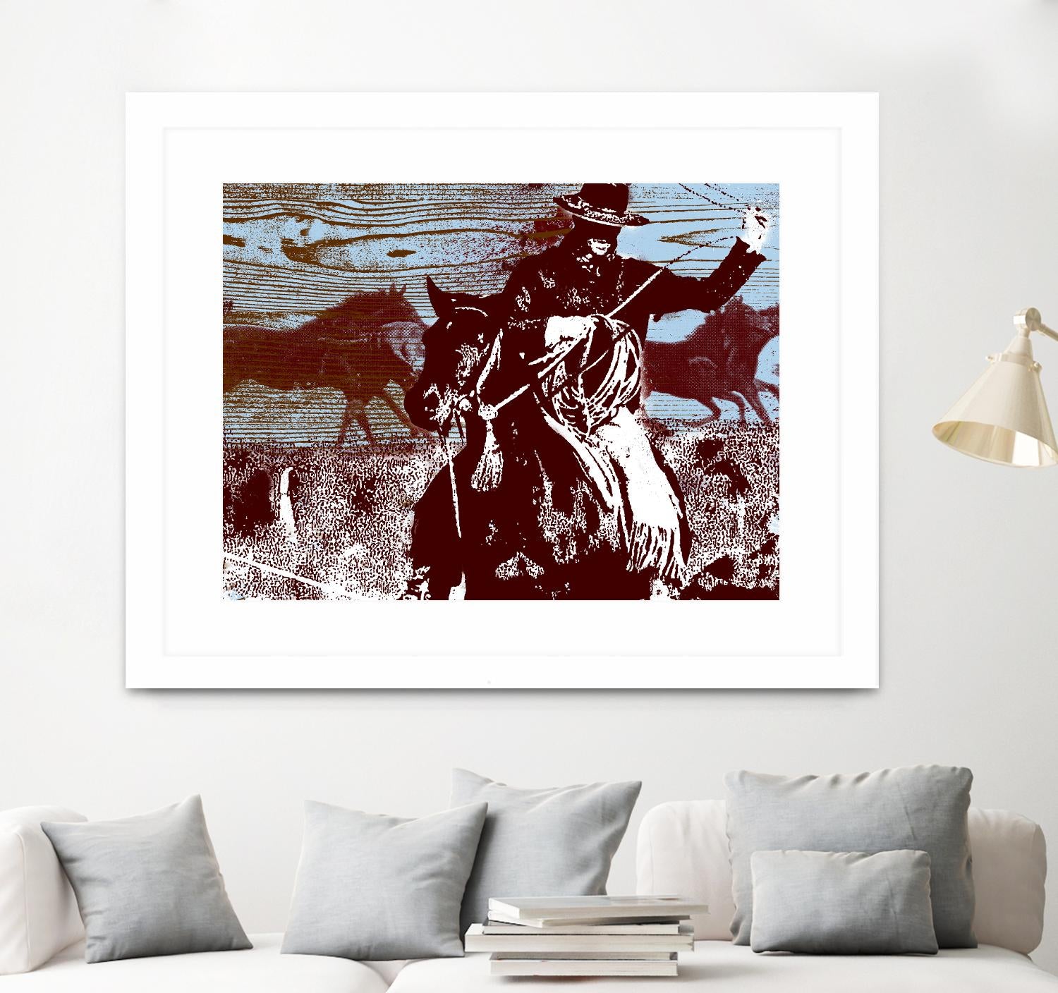 Americana 3 by JB Hall on GIANT ART - blue country look