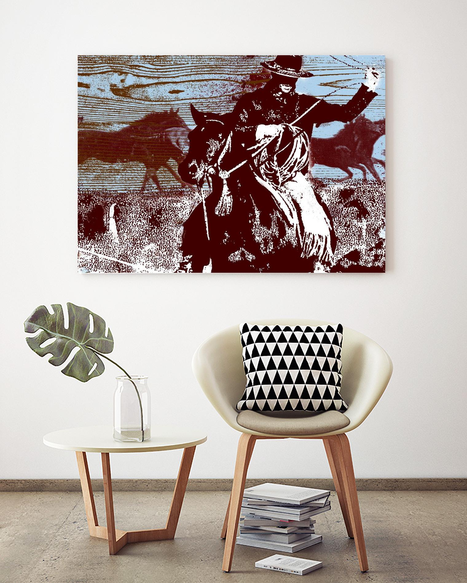 Americana 3 by JB Hall on GIANT ART - blue country look