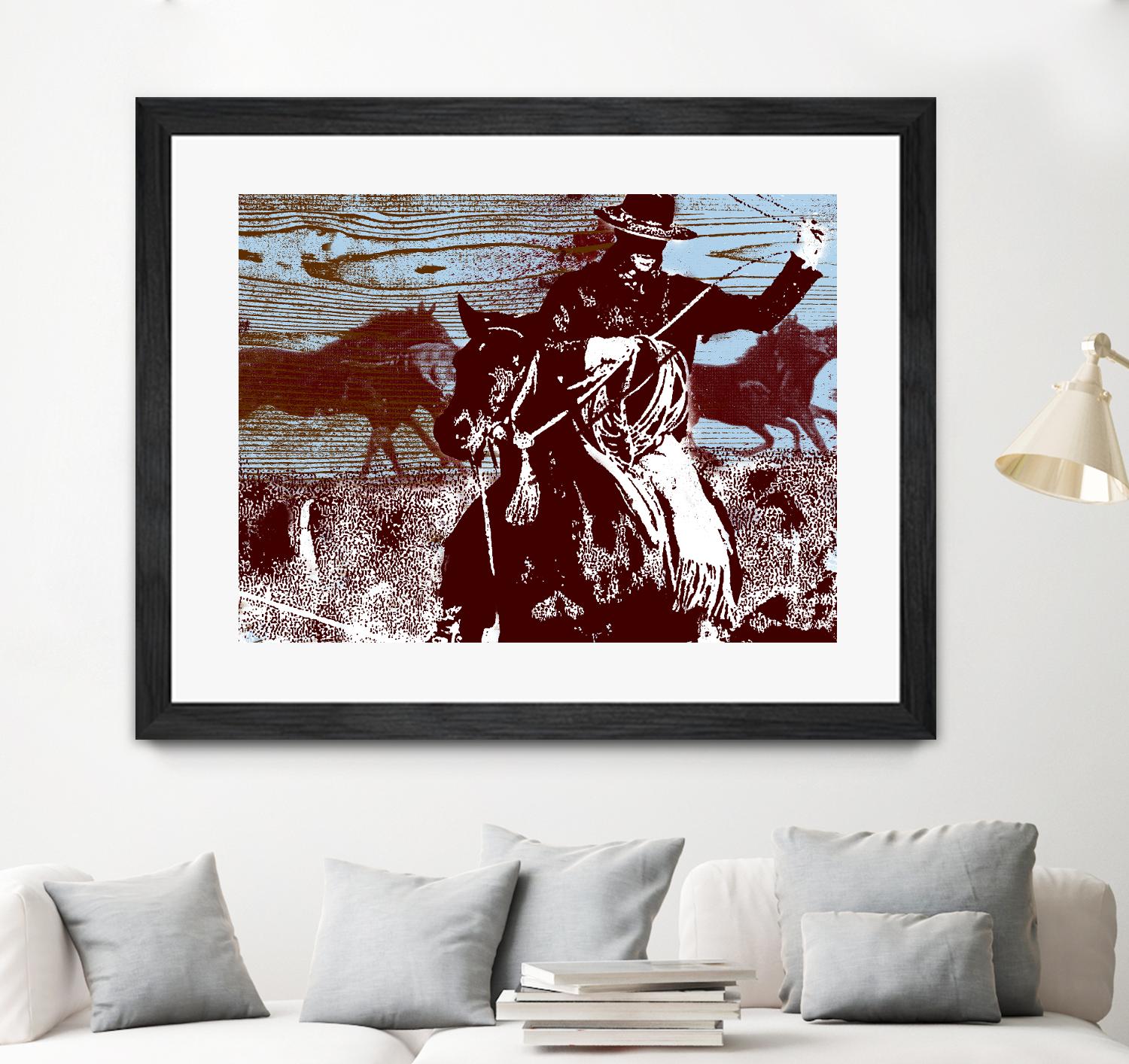 Americana 3 by JB Hall on GIANT ART - blue country look