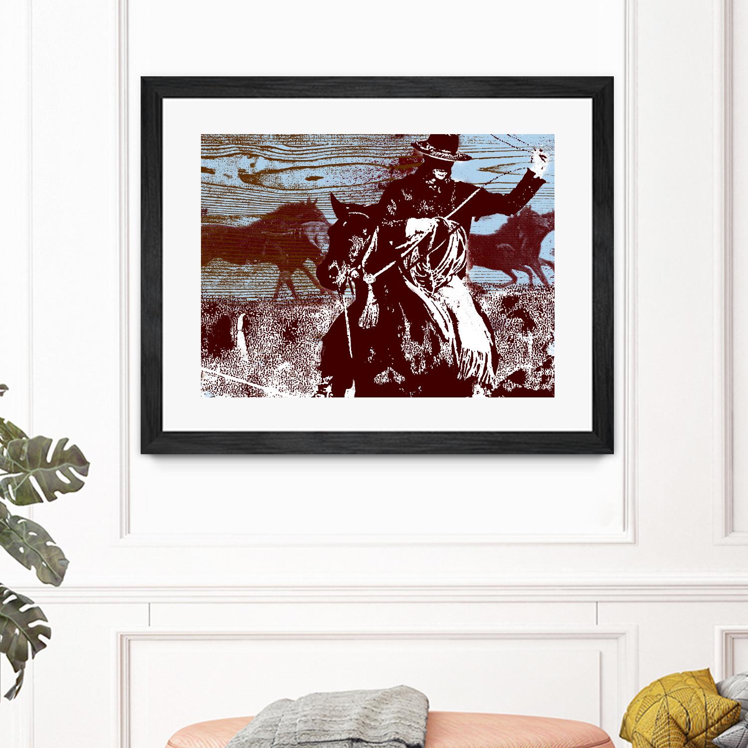 Americana 3 by JB Hall on GIANT ART - blue country look