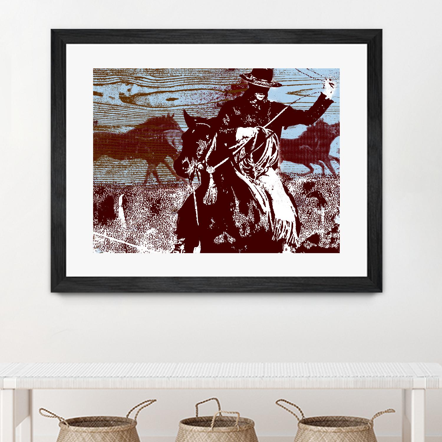 Americana 3 by JB Hall on GIANT ART - blue country look