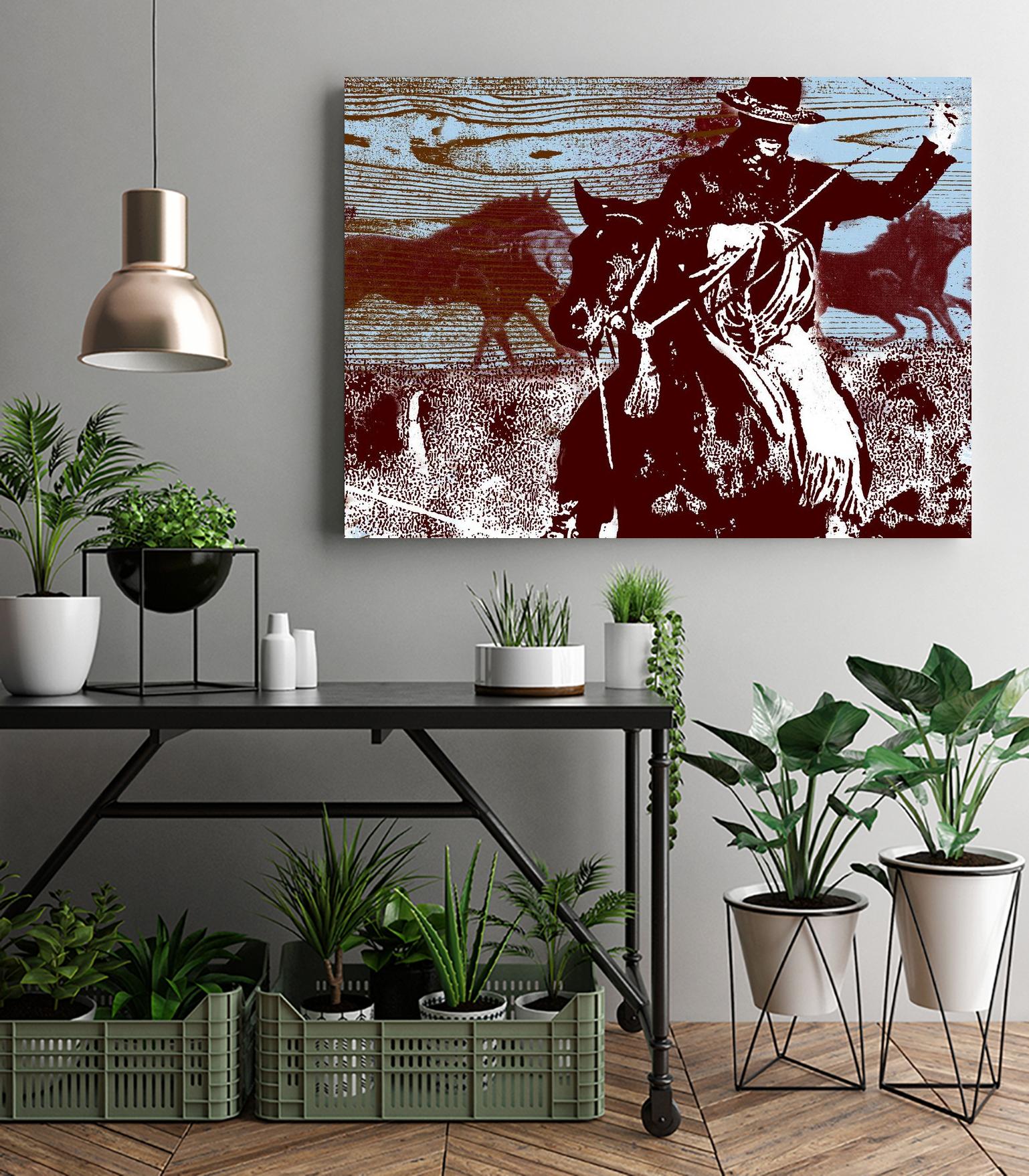 Americana 3 by JB Hall on GIANT ART - blue country look