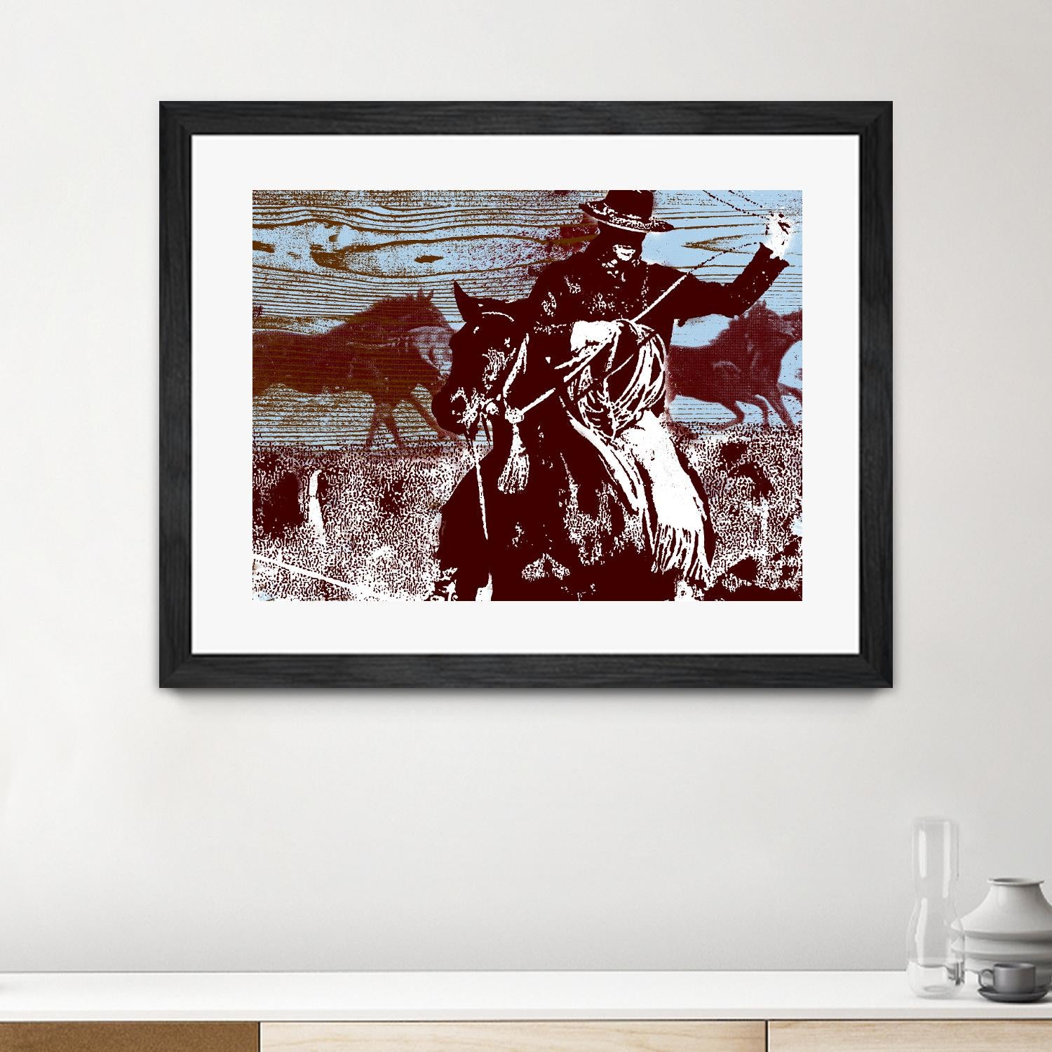 Americana 3 by JB Hall on GIANT ART - blue country look