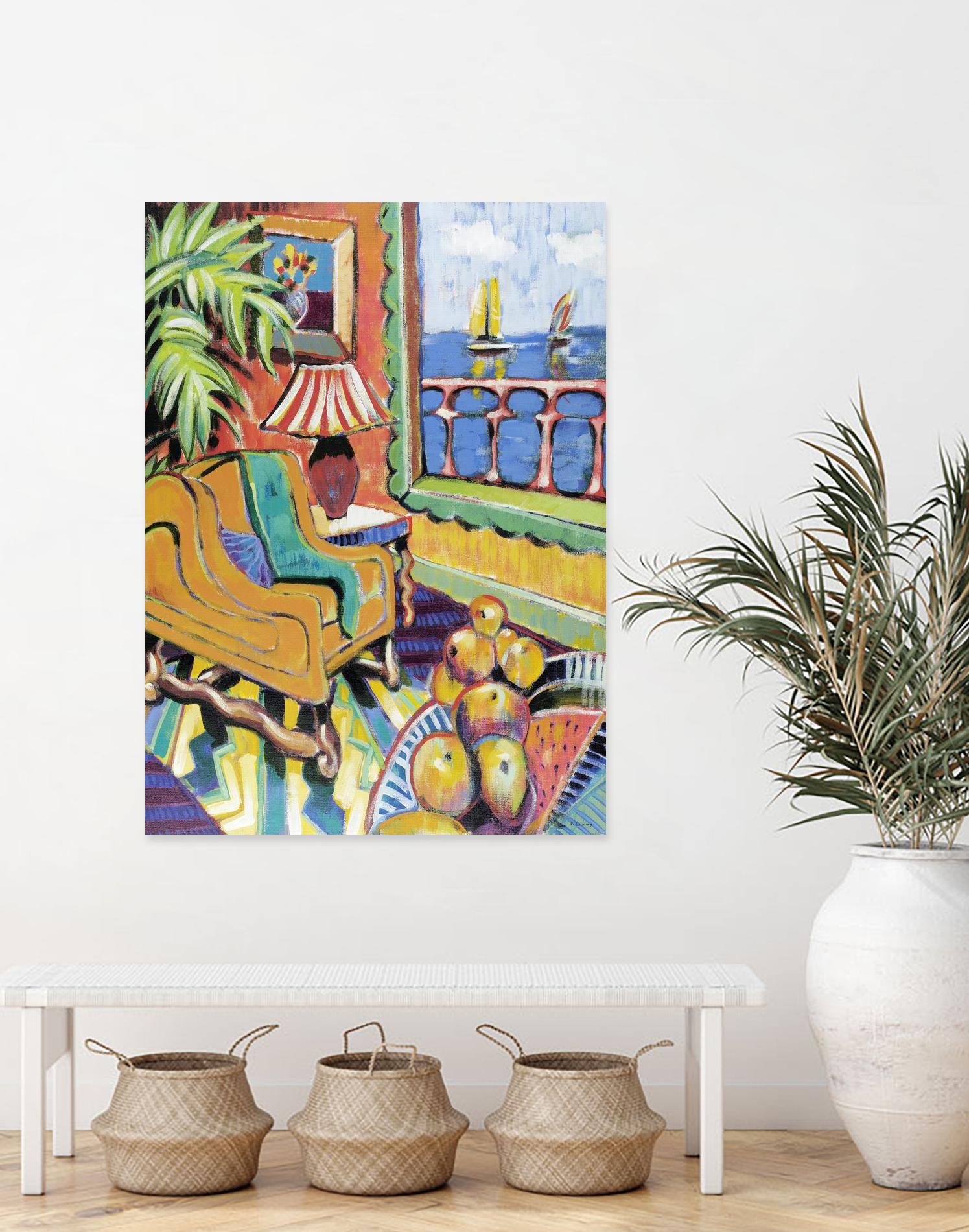 Bayview 1 by David Dauncey on GIANT ART - yellow contemporary