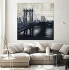 Bridges of Old 2 by David Dauncey on GIANT ART - black city scene