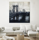 Bridges of Old 2 by David Dauncey on GIANT ART - black city scene
