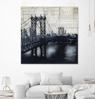 Bridges of Old 2 by David Dauncey on GIANT ART - black city scene