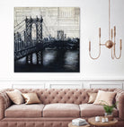 Bridges of Old 2 by David Dauncey on GIANT ART - black city scene
