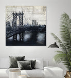 Bridges of Old 2 by David Dauncey on GIANT ART - black city scene