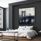 Bridges of Old 2 by David Dauncey on GIANT ART - black city scene