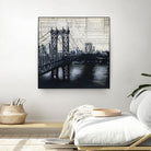 Bridges of Old 2 by David Dauncey on GIANT ART - black city scene