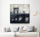 Bridges of Old 2 by David Dauncey on GIANT ART - black city scene
