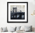 Bridges of Old 2 by David Dauncey on GIANT ART - black city scene
