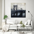 Bridges of Old 2 by David Dauncey on GIANT ART - black city scene