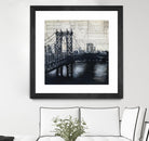 Bridges of Old 2 by David Dauncey on GIANT ART - black city scene