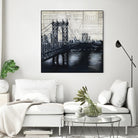 Bridges of Old 2 by David Dauncey on GIANT ART - black city scene