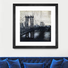 Bridges of Old 2 by David Dauncey on GIANT ART - black city scene