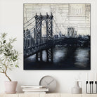 Bridges of Old 2 by David Dauncey on GIANT ART - black city scene