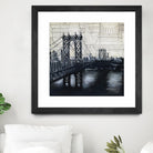 Bridges of Old 2 by David Dauncey on GIANT ART - black city scene