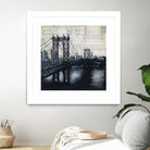 Bridges of Old 2 by David Dauncey on GIANT ART - black city scene