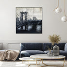 Bridges of Old 2 by David Dauncey on GIANT ART - black city scene