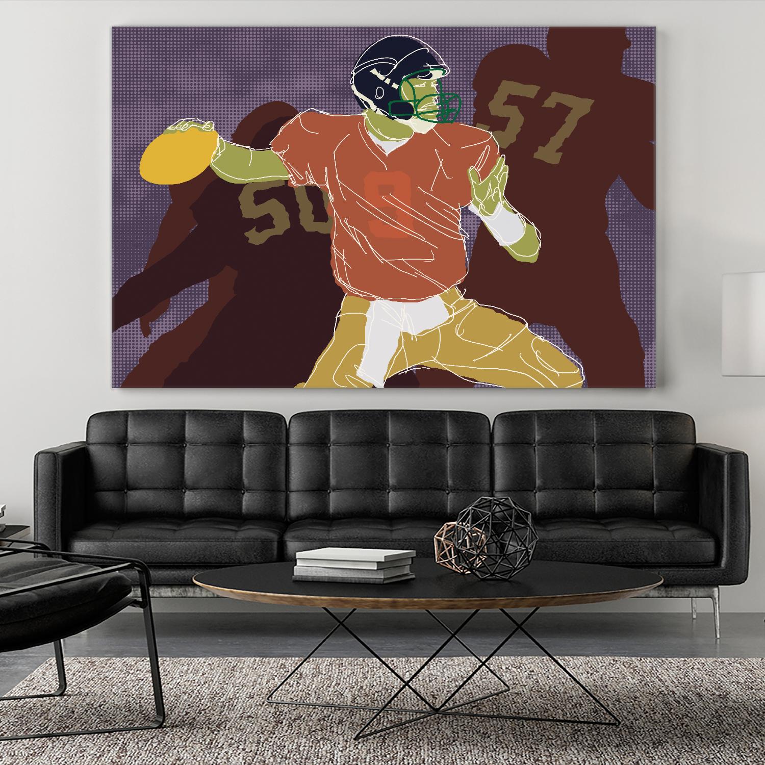 QB Ready by Robert Williamson on GIANT ART - yellow leisure