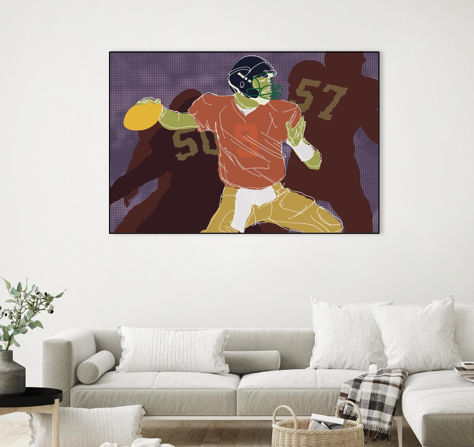 QB Ready by Robert Williamson on GIANT ART - yellow leisure