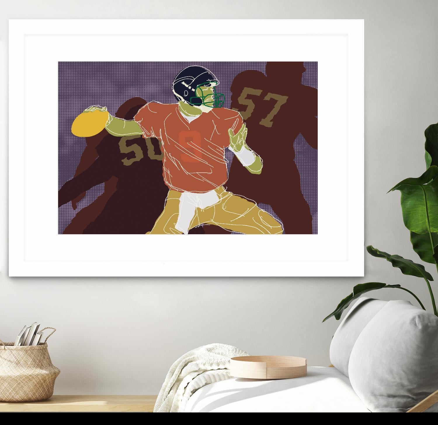 QB Ready by Robert Williamson on GIANT ART - yellow leisure