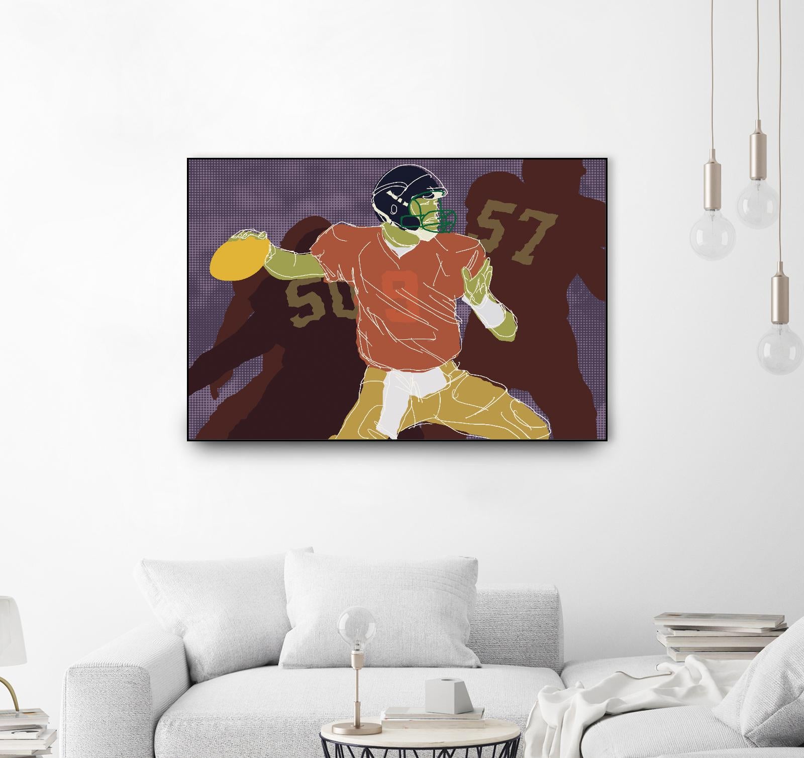 QB Ready by Robert Williamson on GIANT ART - yellow leisure