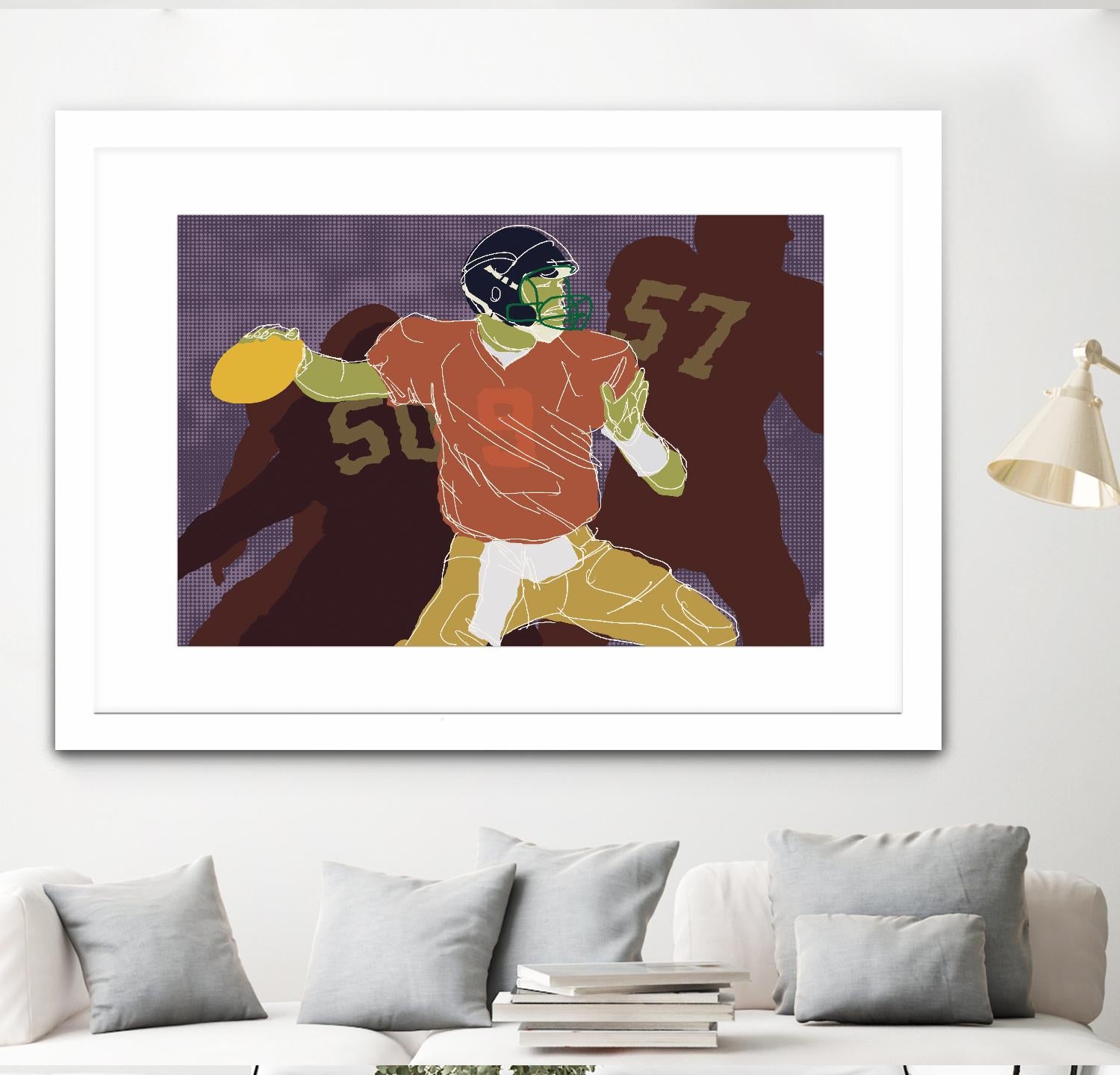 QB Ready by Robert Williamson on GIANT ART - yellow leisure