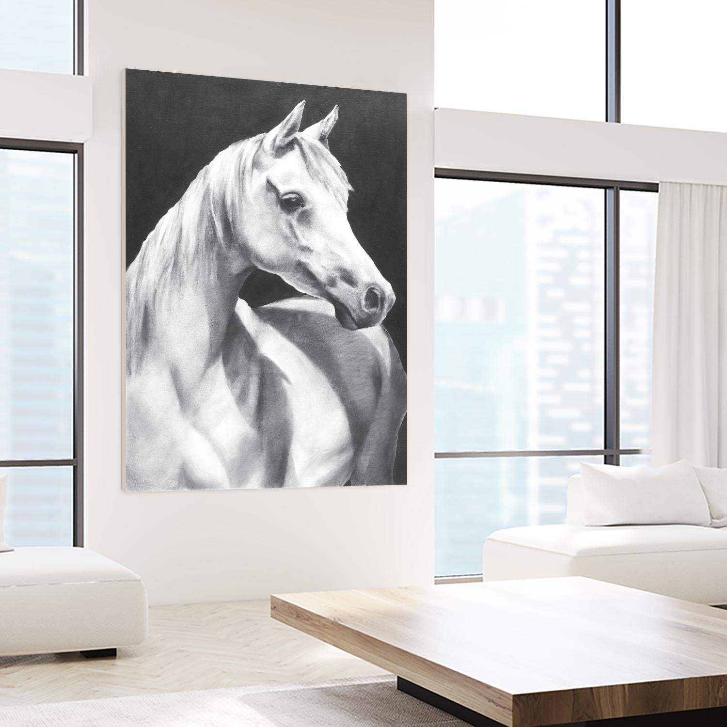 Return To Me 1 by Sarah Helser on GIANT ART - white animals