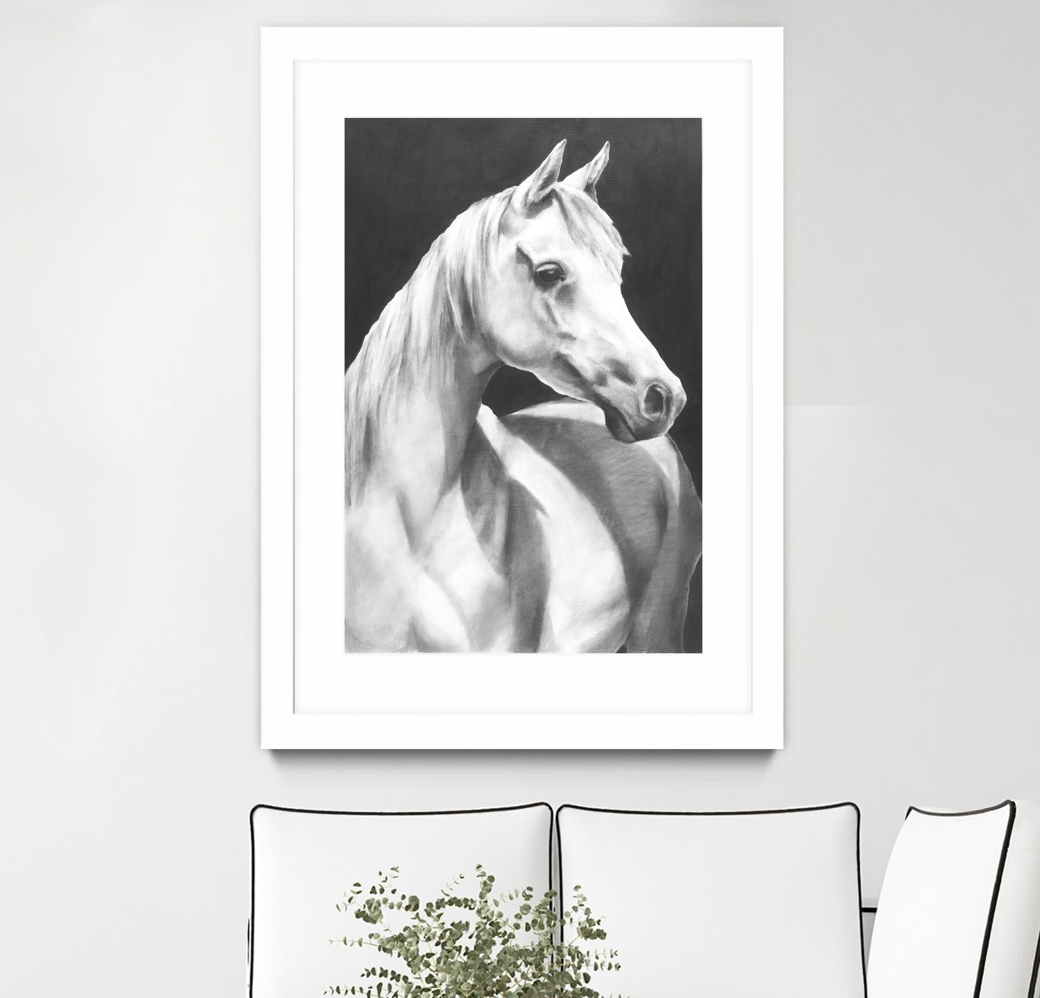 Return To Me 1 by Sarah Helser on GIANT ART - white animals
