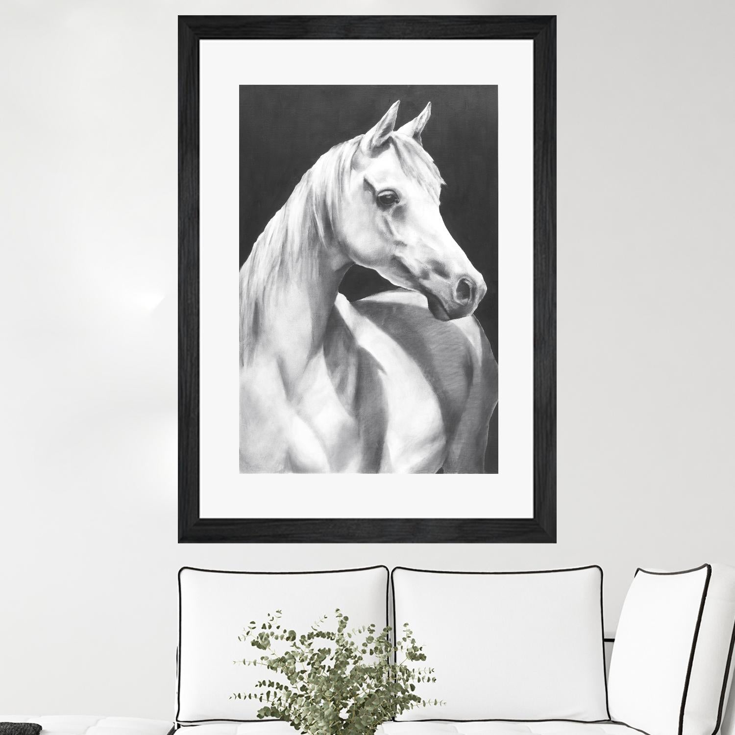 Return To Me 1 by Sarah Helser on GIANT ART - white animals