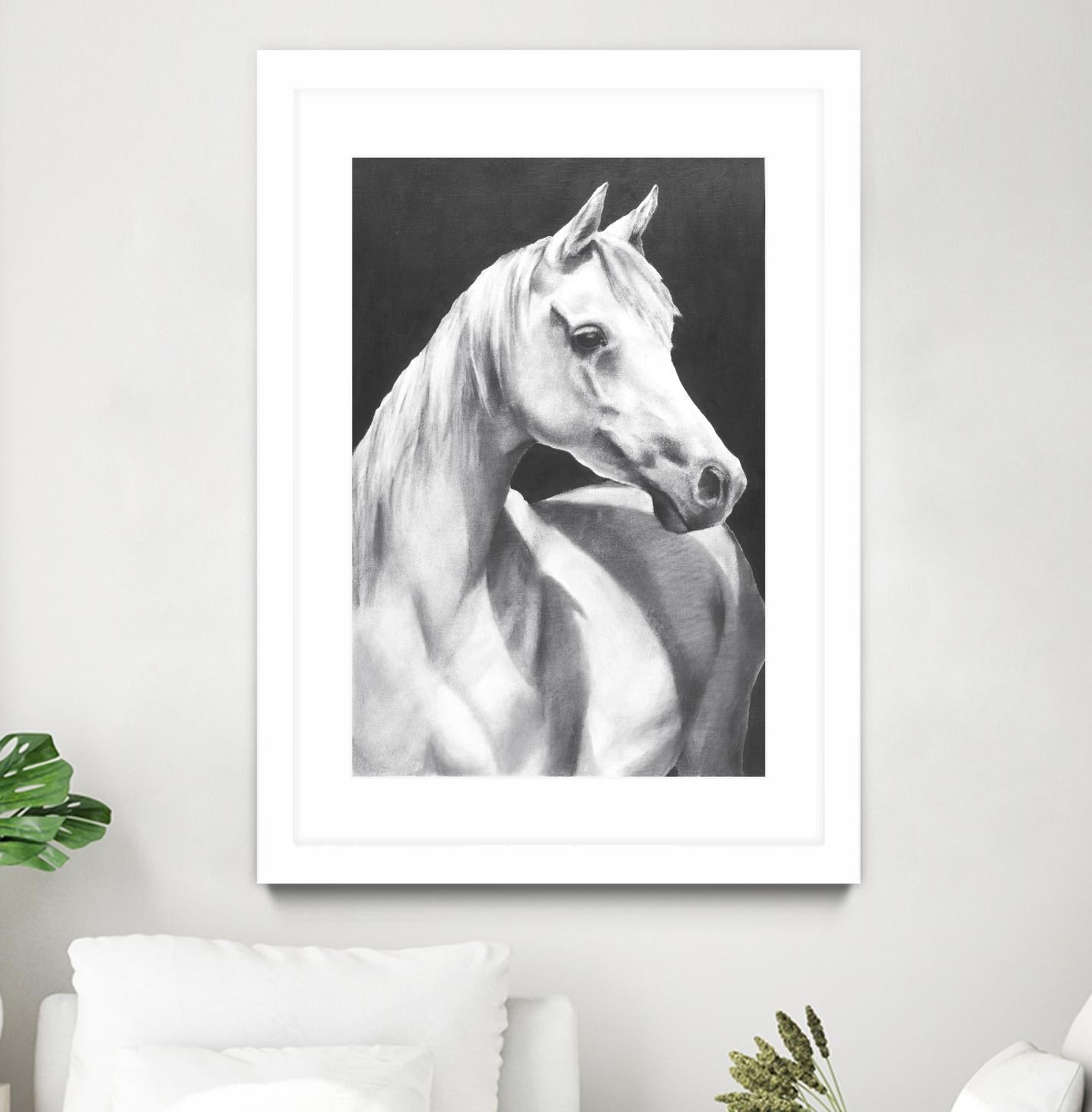 Return To Me 1 by Sarah Helser on GIANT ART - white animals