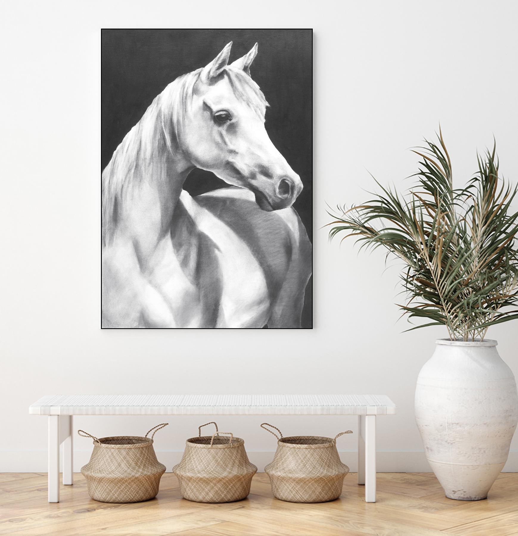 Return To Me 1 by Sarah Helser on GIANT ART - white animals