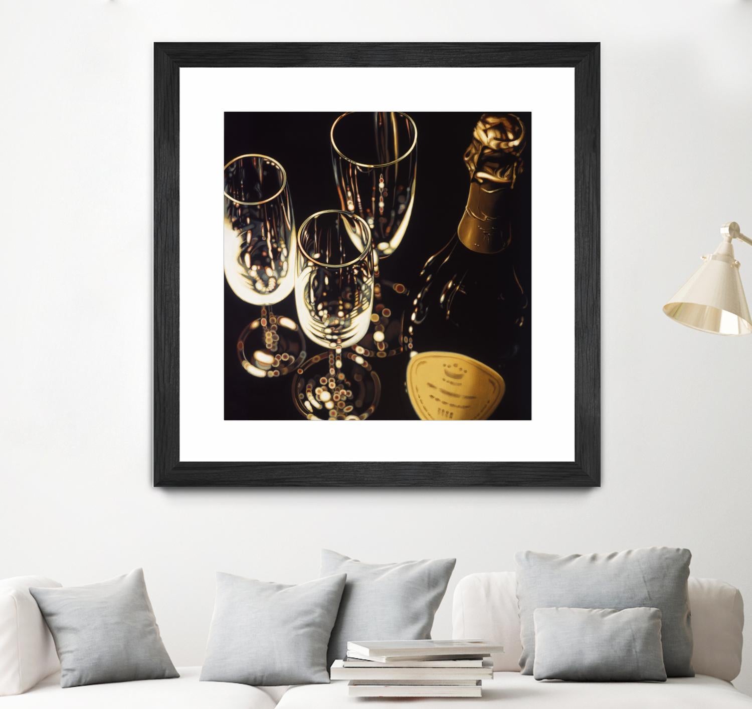 Champagne For Three by Ray Pelley on GIANT ART - white fruit-food-drink