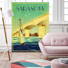 Sarasota by Stella Bradley on GIANT ART - yellow tropical