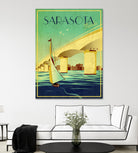 Sarasota by Stella Bradley on GIANT ART - yellow tropical