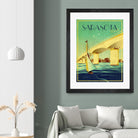 Sarasota by Stella Bradley on GIANT ART - green vintage affiche