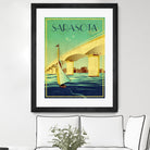 Sarasota by Stella Bradley on GIANT ART - green vintage affiche