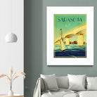 Sarasota by Stella Bradley on GIANT ART - green vintage affiche