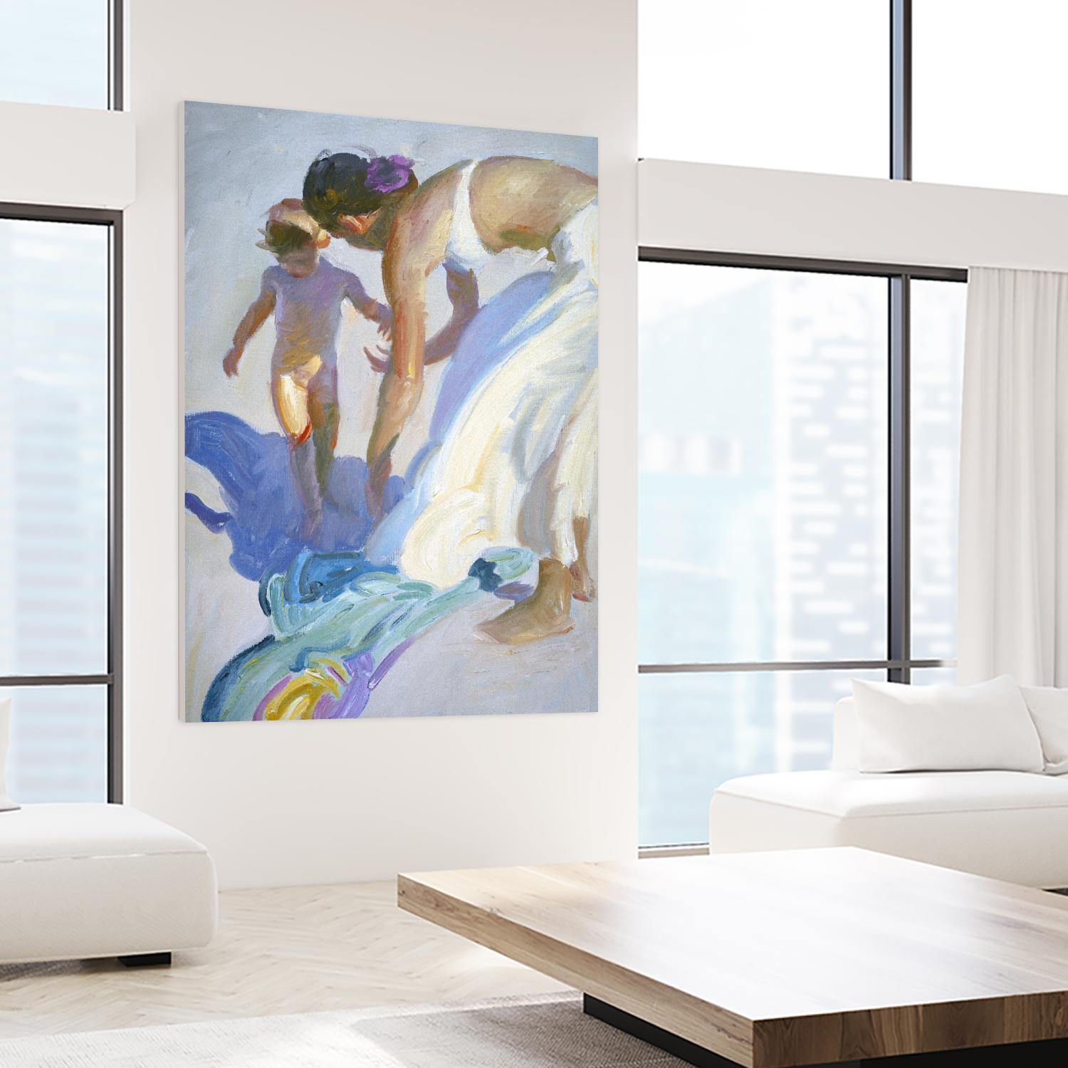 Guidance by John Asaro on GIANT ART - purple sea scene