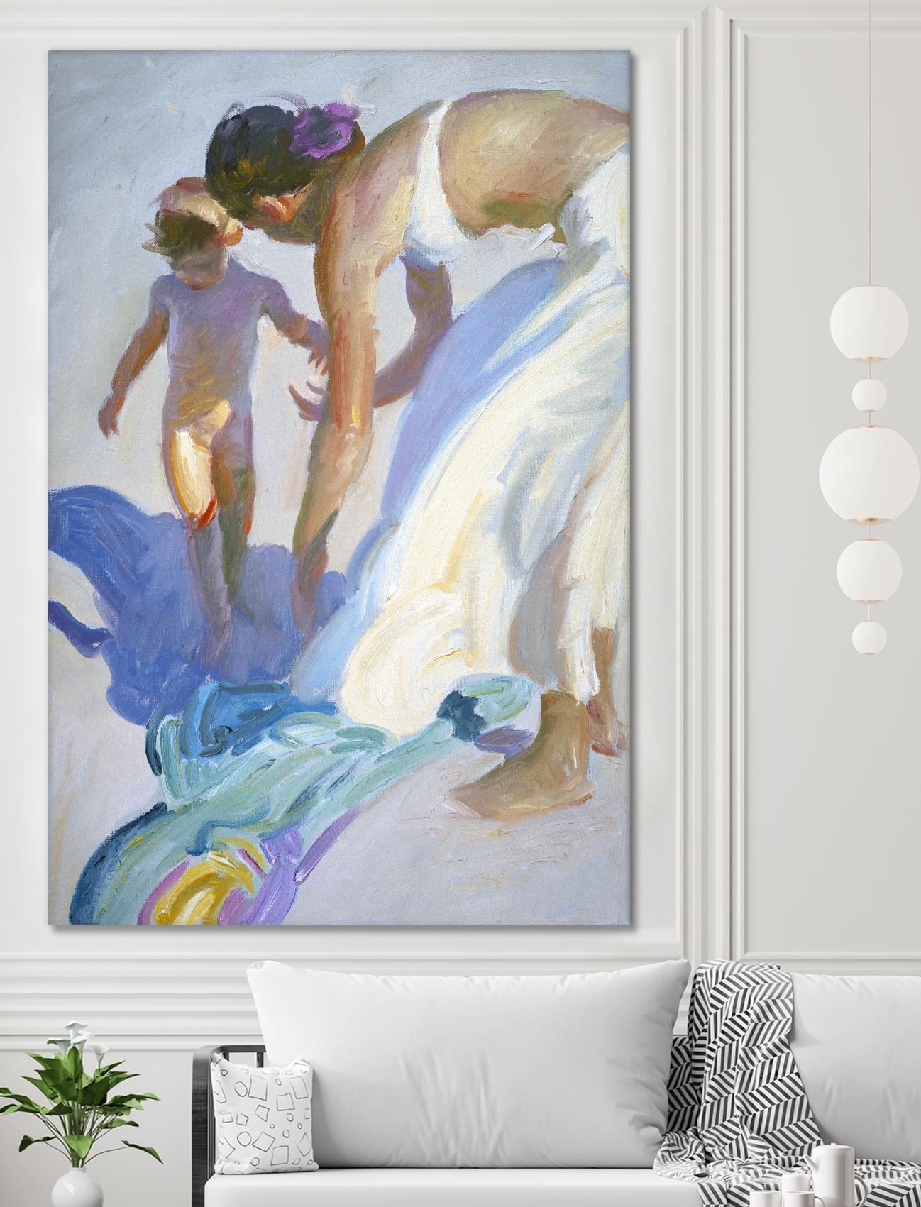 Guidance by John Asaro on GIANT ART - purple sea scene