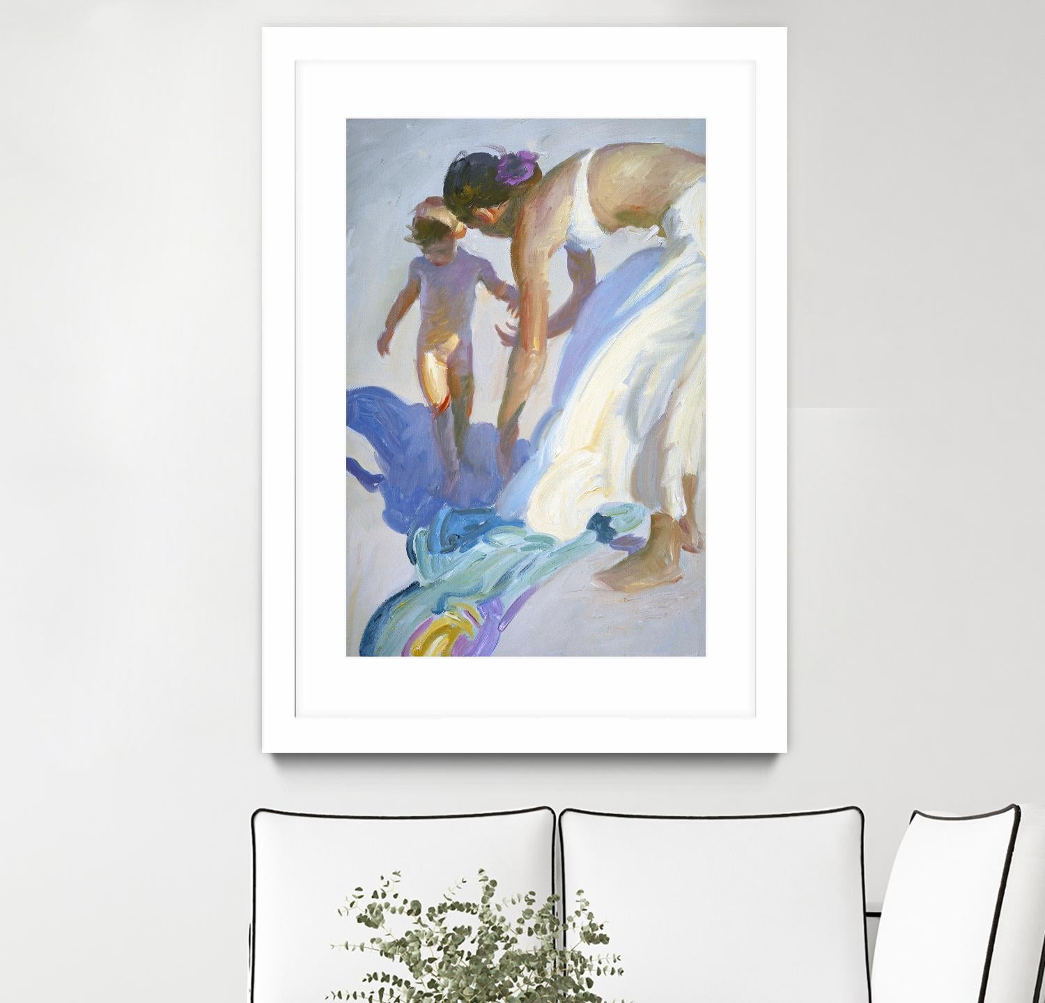 Guidance by John Asaro on GIANT ART - purple sea scene