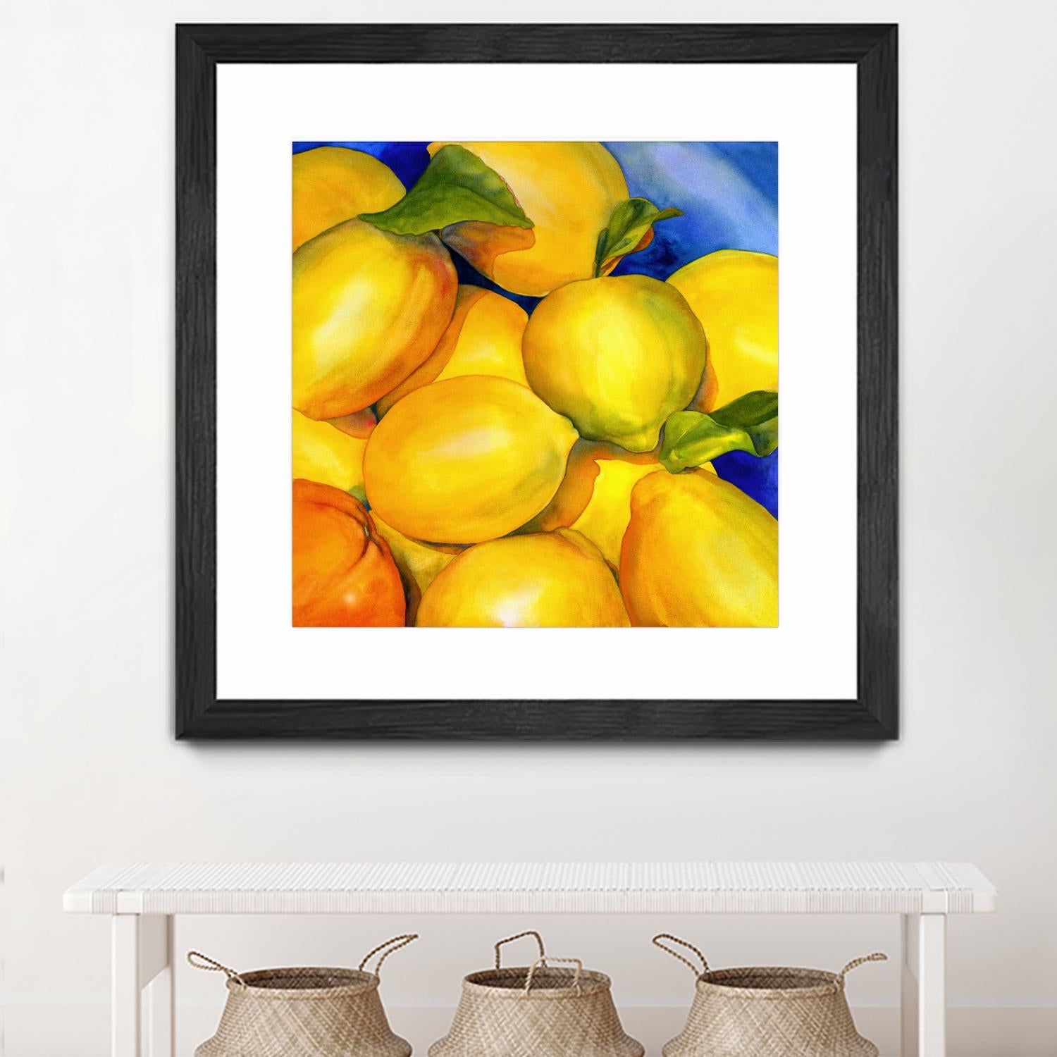 Zest For Life by Terri Hill on GIANT ART - blue fruit-food-drink