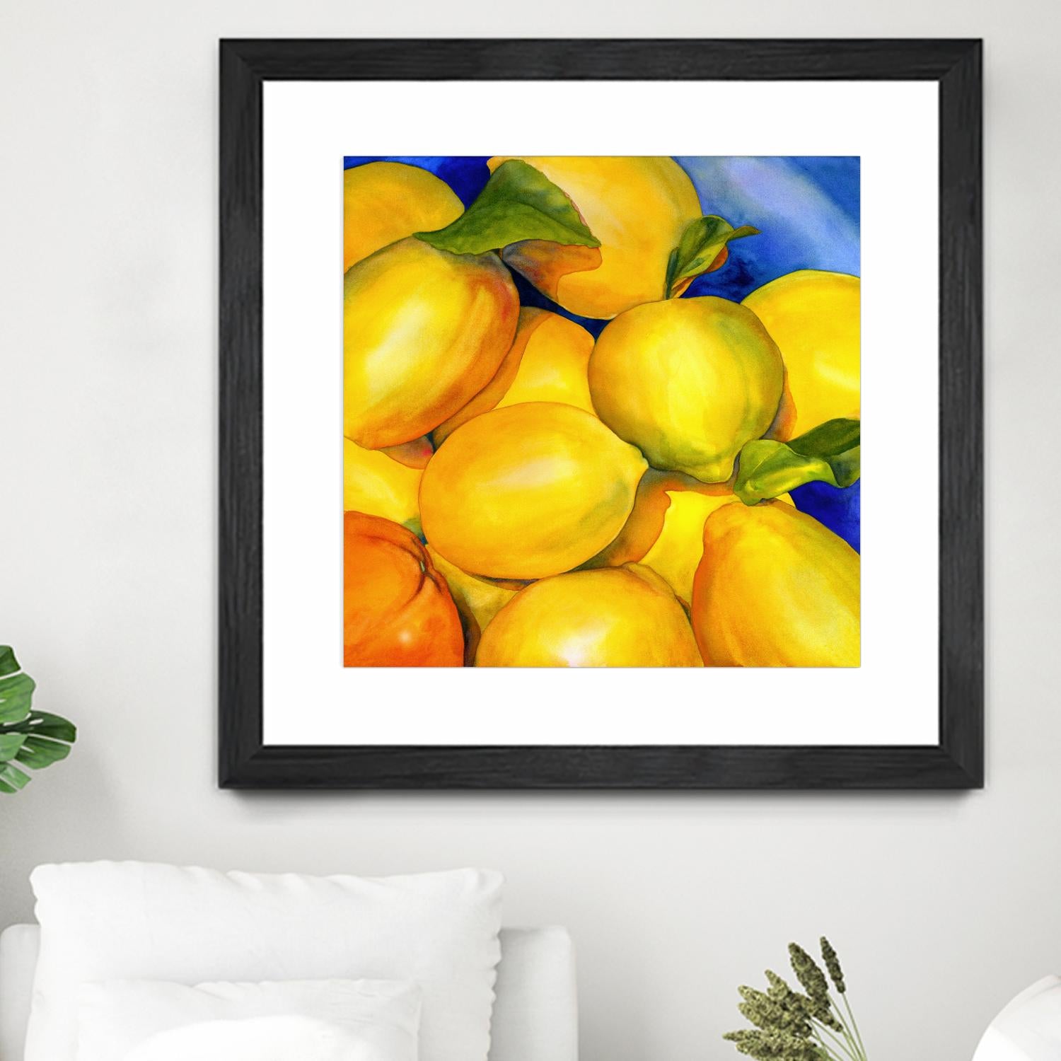 Zest For Life by Terri Hill on GIANT ART - blue fruit-food-drink